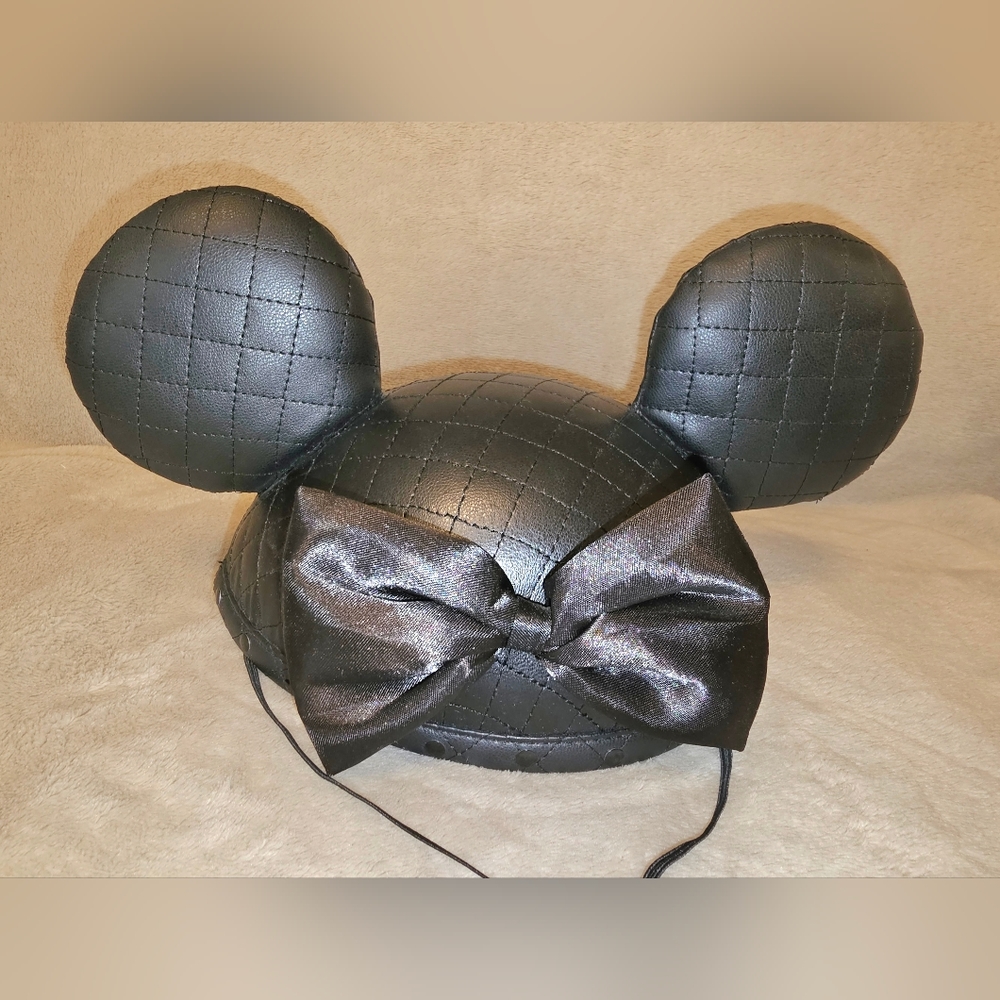 NWT Disney Minnie Mouse Black Quilt and Stud Ears - 2 $10 items for $15